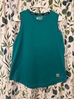 Carhartt Relaxed Fit Teal Crew Neck Tee